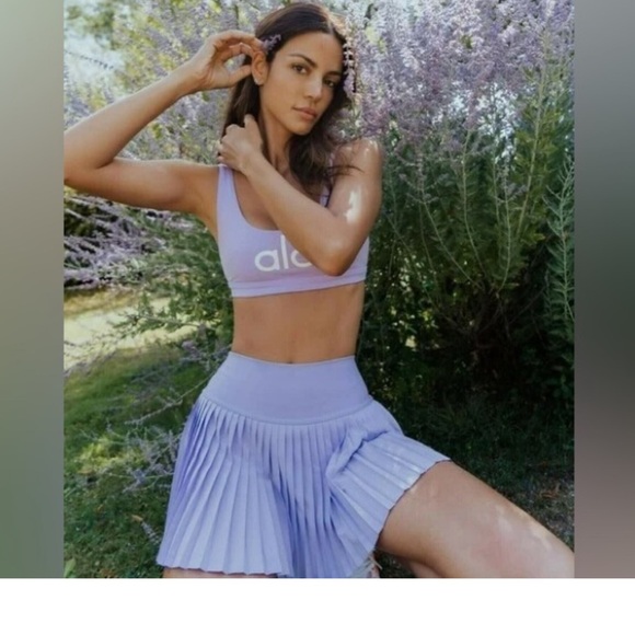 ALO Yoga Dresses & Skirts - ALO Yoga Lavender/Purple Pleated Mini Skirt Athletic